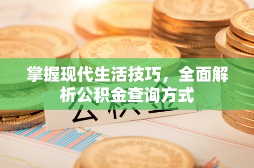 通河掌握现代生活技巧，全面解析公积金查询方式