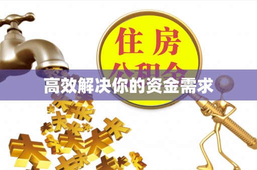 通河高效解决你的资金需求