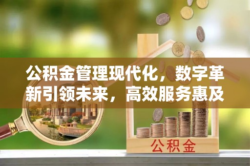 通河公积金管理现代化，数字革新引领未来，高效服务惠及民生