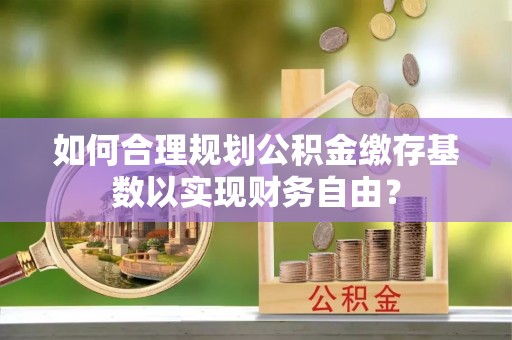 通河如何合理规划公积金缴存基数以实现财务自由？