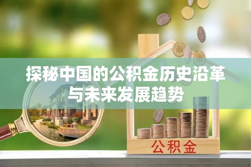 通河探秘中国的公积金历史沿革与未来发展趋势