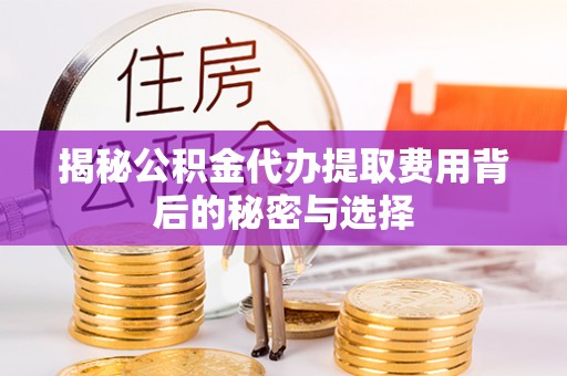 通河揭秘公积金代办提取费用背后的秘密与选择