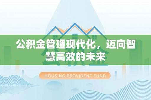 通河公积金管理现代化，迈向智慧高效的未来