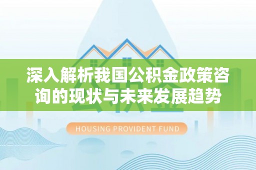 通河深入解析我国公积金政策咨询的现状与未来发展趋势