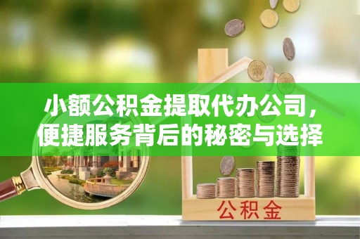 通河小额公积金提取代办公司，便捷服务背后的秘密与选择指南
