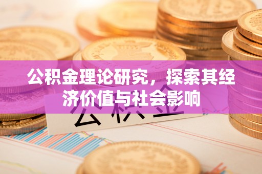 通河公积金理论研究，探索其经济价值与社会影响