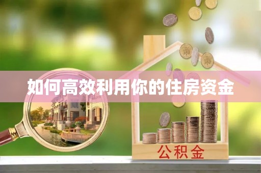 通河如何高效利用你的住房资金
