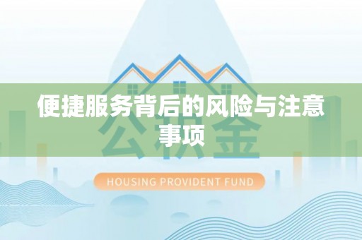 通河便捷服务背后的风险与注意事项